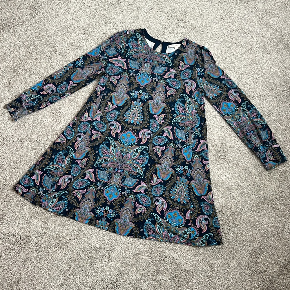 LOFT Paisley Swing Dress